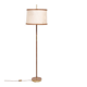 Floor lamp Charlotte Wawer parchment Shade Brass details 1950s Germany