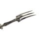 Art Nouveau silver fork for roasted beef, France, 1900s