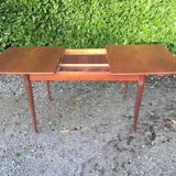 Scandinavian table vintage teak butterfly extension