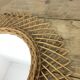 Vintage rattan sun mirror diameter 47cm