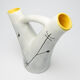 vase with double white and yellow collar, 60s