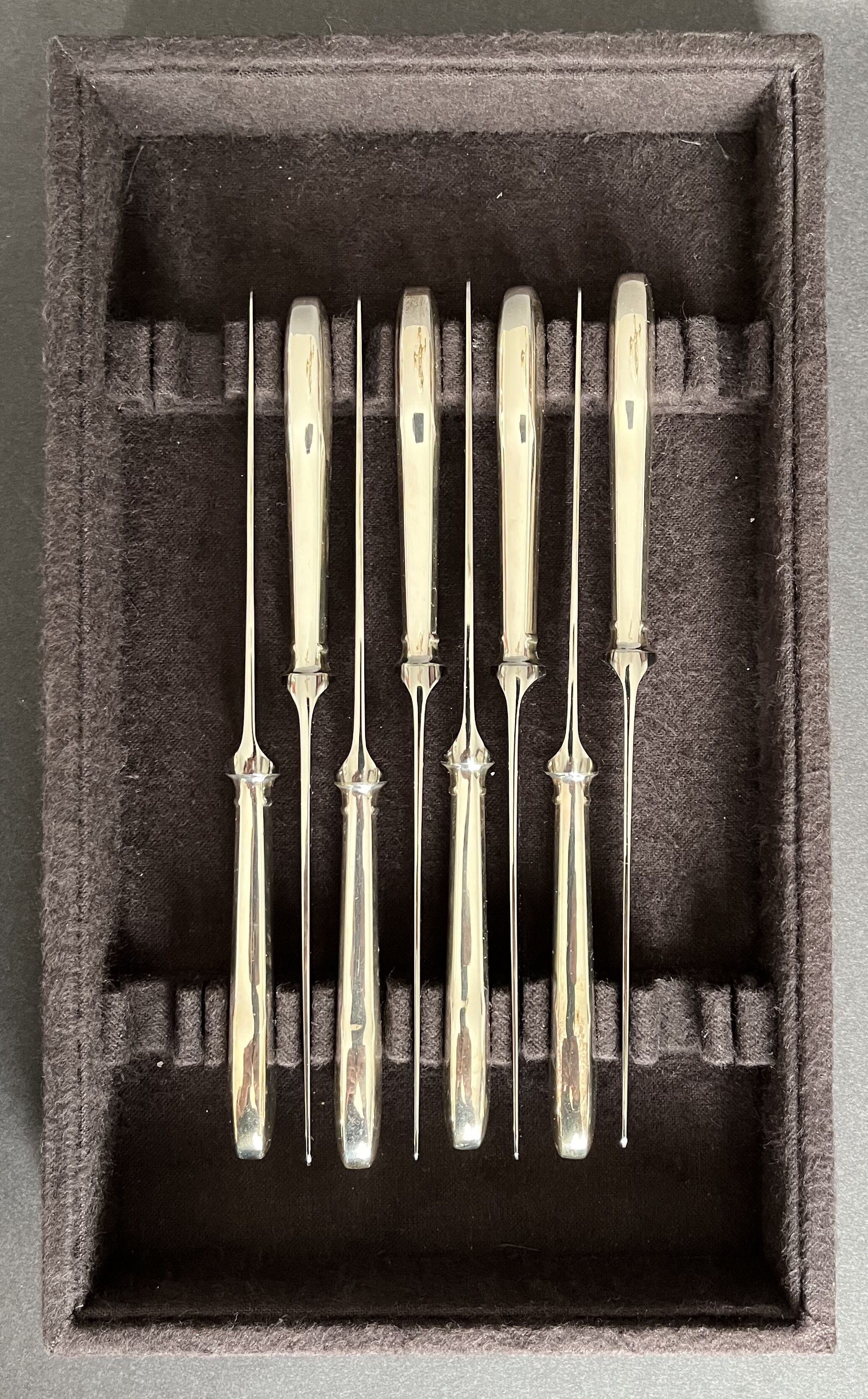 Housewife Christofle in silver metal model uniplate