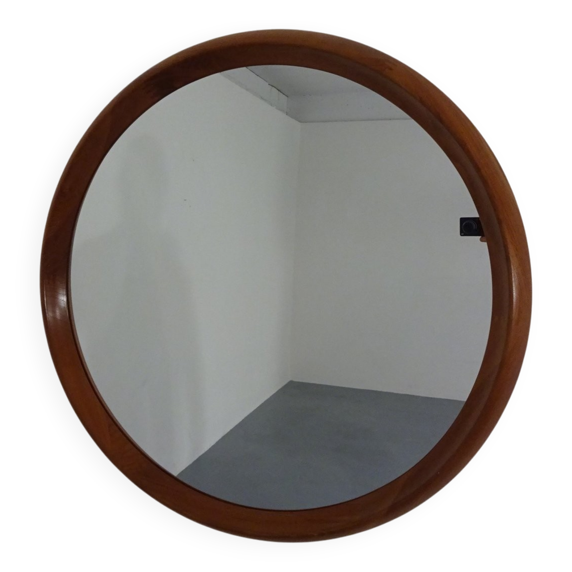 Large teak mirror by Bernhard Pedersen for Viby J. Møbelfabrik, Denmark, 1960s.