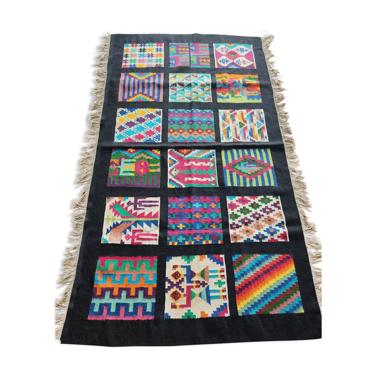 Tapis vintage Amérique du Sud 107 x 194 cm