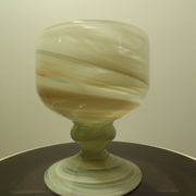 Vase Maure Vieil en verre jaspé Par Bob le Gleis