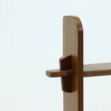 Constructivist wooden standing shelf from the 1960s