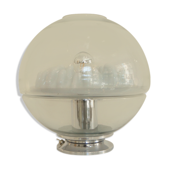 Lampe globe space age en verre de Murano 1970