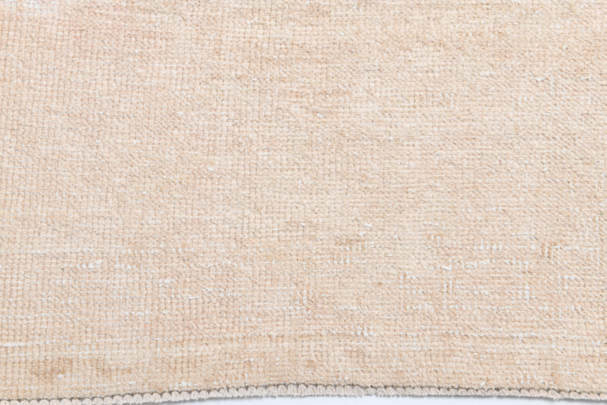 Faded beige turkish runner rug, 2'10x14'3 Ft