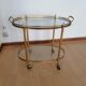 Vintage brass and glass dessert