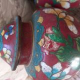 Cloisonné enamel vases