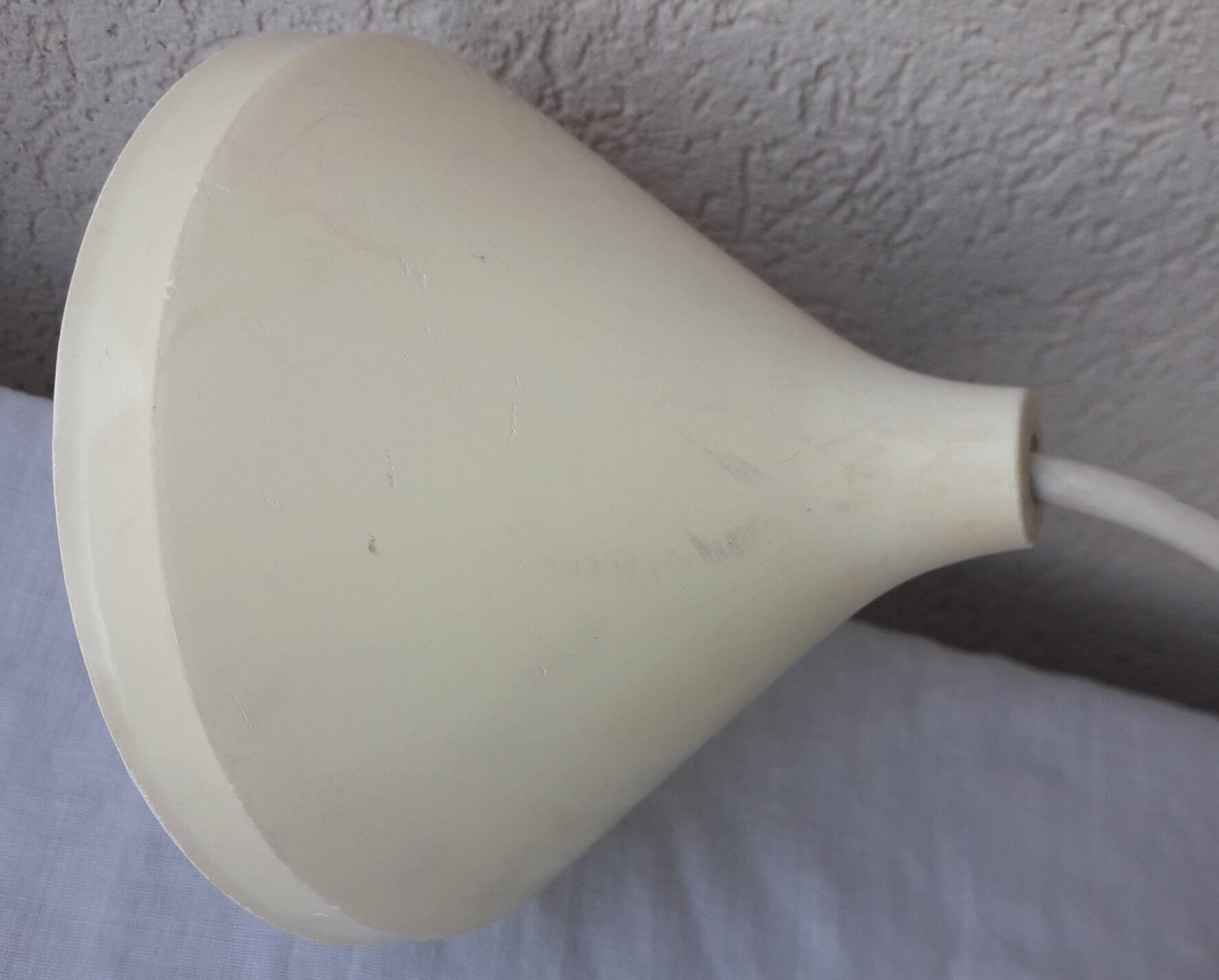 80's glass pendant light