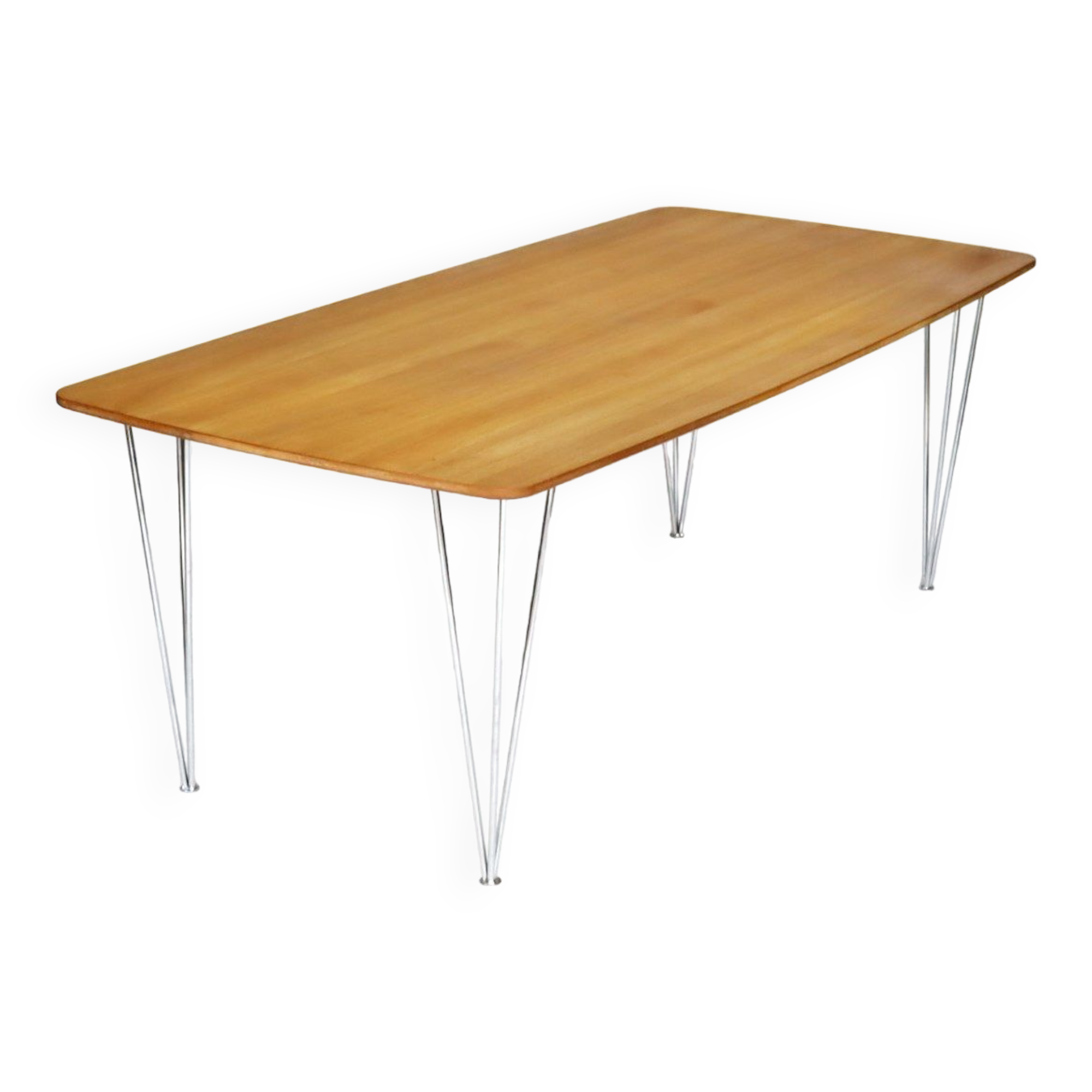 Dining table elliptical feet