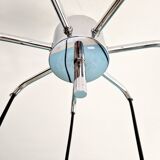 Large chrome-plated metal waterfall chandelier, Hans-Agne Jakobsson, 1960-70