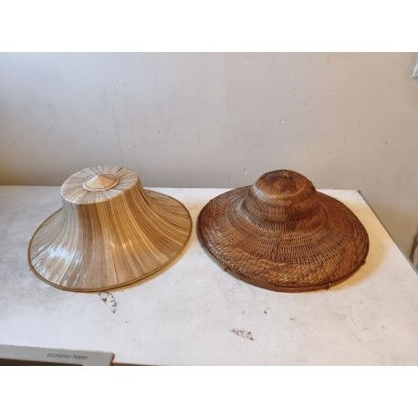 2 Asian hats