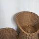Ensemble salon rotin et osier vintage