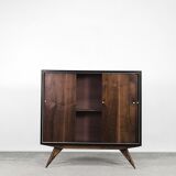 Scandinavian Mid-Century Modern Walnut Vintage Cabinet, 1960s