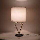 Lampe vintage de Arlus en fonte et laiton