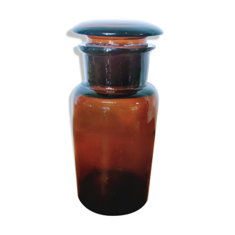 Amber apothecary bottle