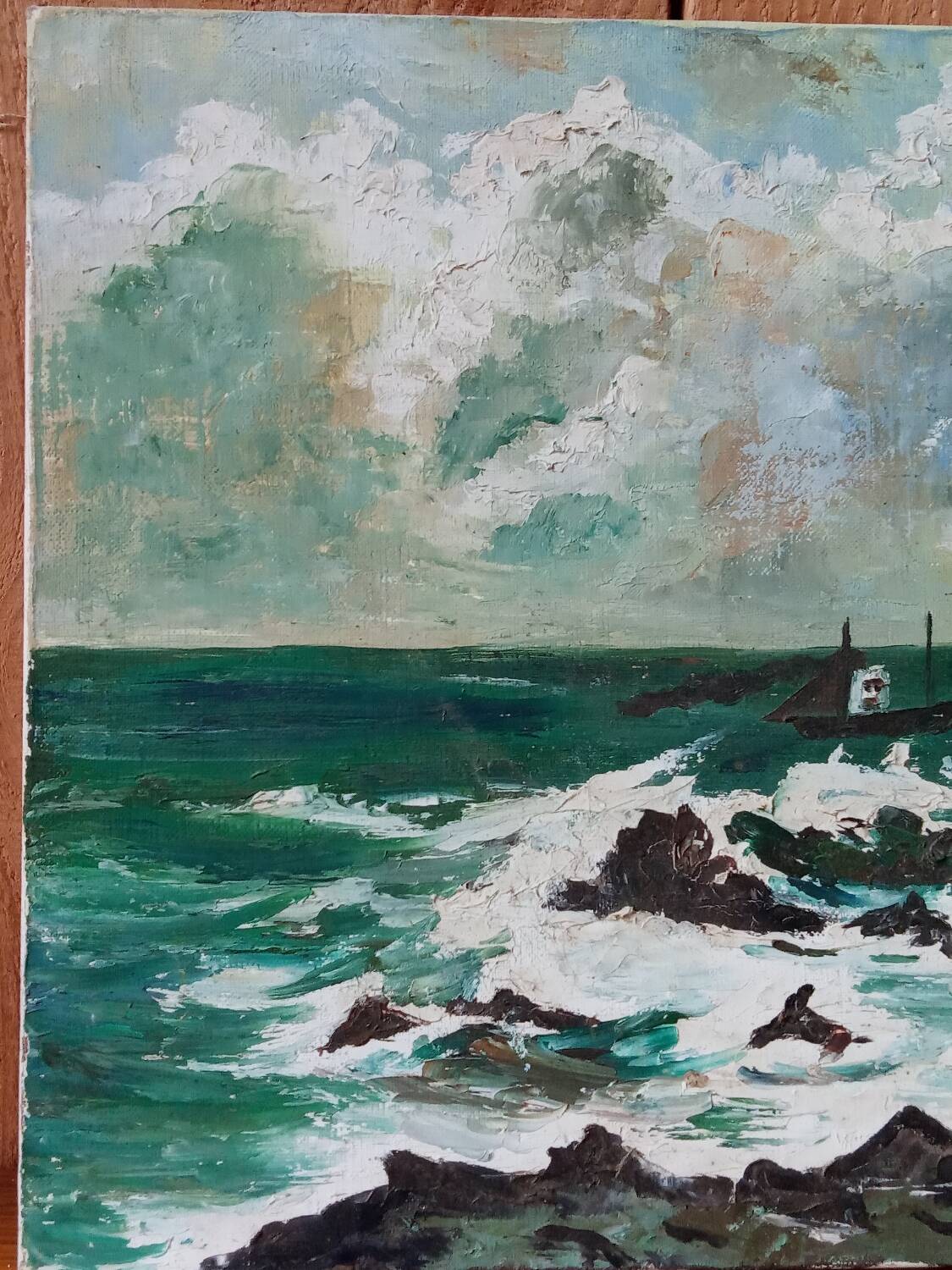 Painting on canvas, Marine 55×33 cm