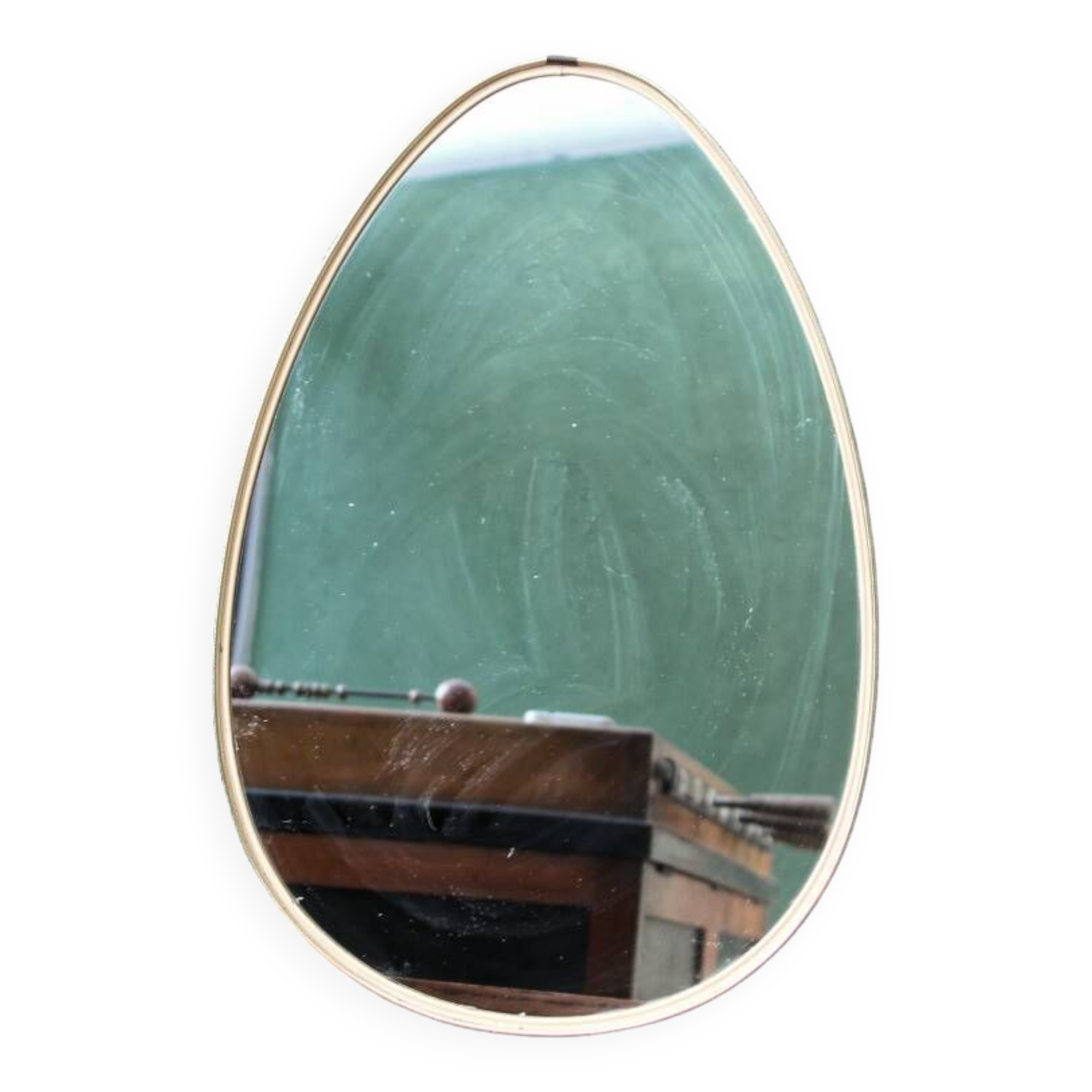 Free-form mirror, egg, 1960s
