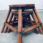 Wabi Sabi Nesting Tables, France, 1950s, Set of 3