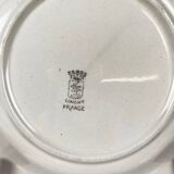 Set of 5 dessert plates Longwy, early 20th century, floral decoration.