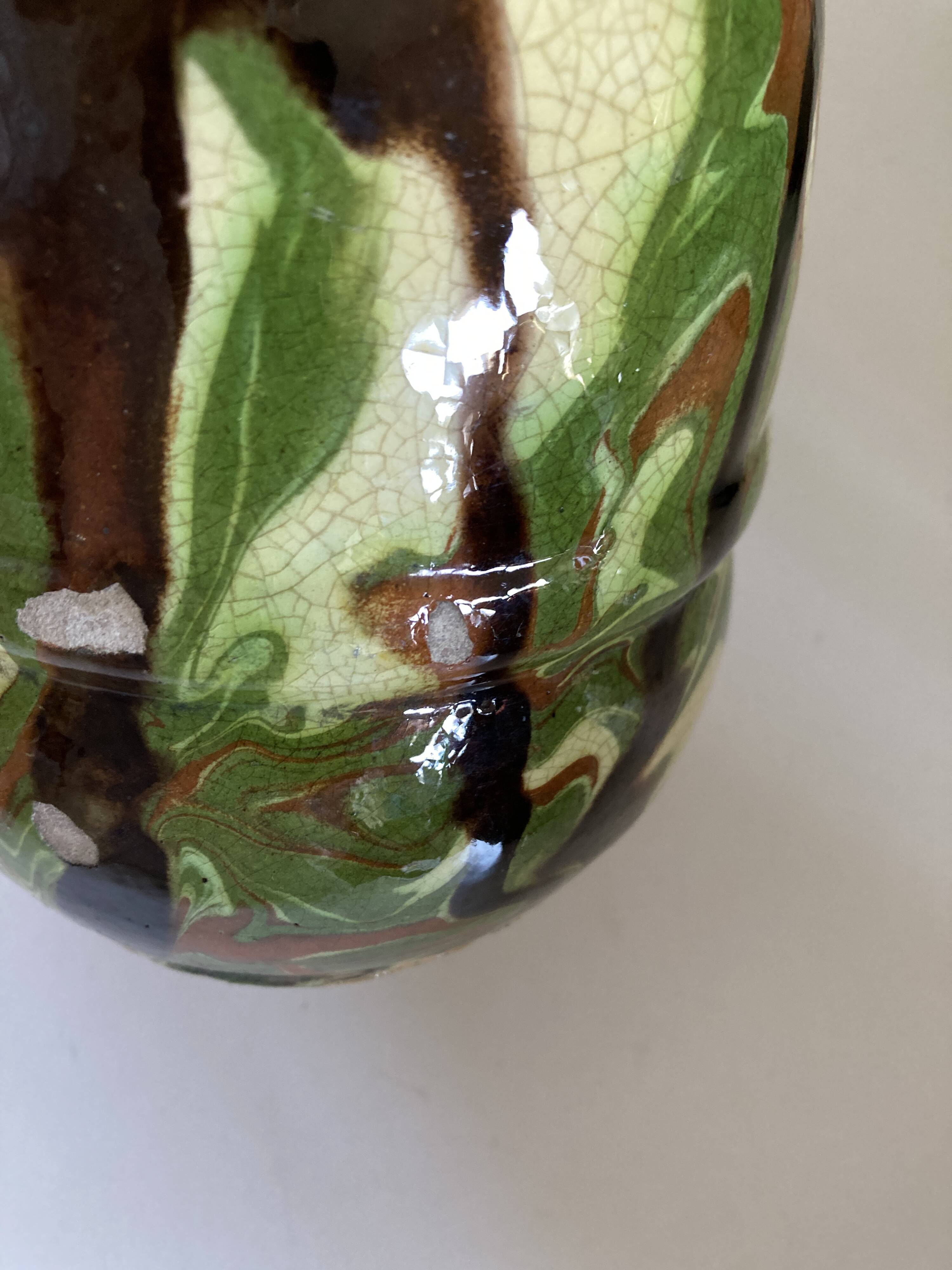 Mixed earth terracotta pitcher Provence 1950