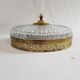Ceiling lamp old gold cristal Lucien Gau