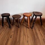Set of 4 mismatched stools
