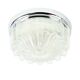Large Mid Century Flower Shaped Glass Ceiling Light From Limburg, 1970s