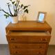 Beautiful vintage chest of drawers in honey oak