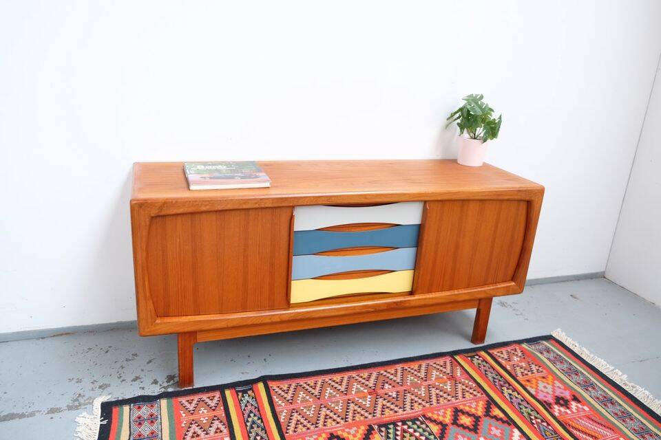 Buffet vintage danois HP Hansen en teck, années 60-70.
