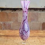 Marbled opaline vase