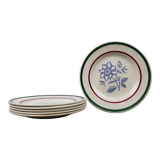 Dessert plates x6 - Gien, Amilly model