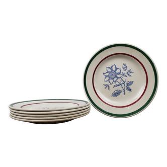 Dessert plates x6 - Gien, Amilly model