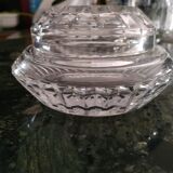 Baccarat art deco cut crystal powder box