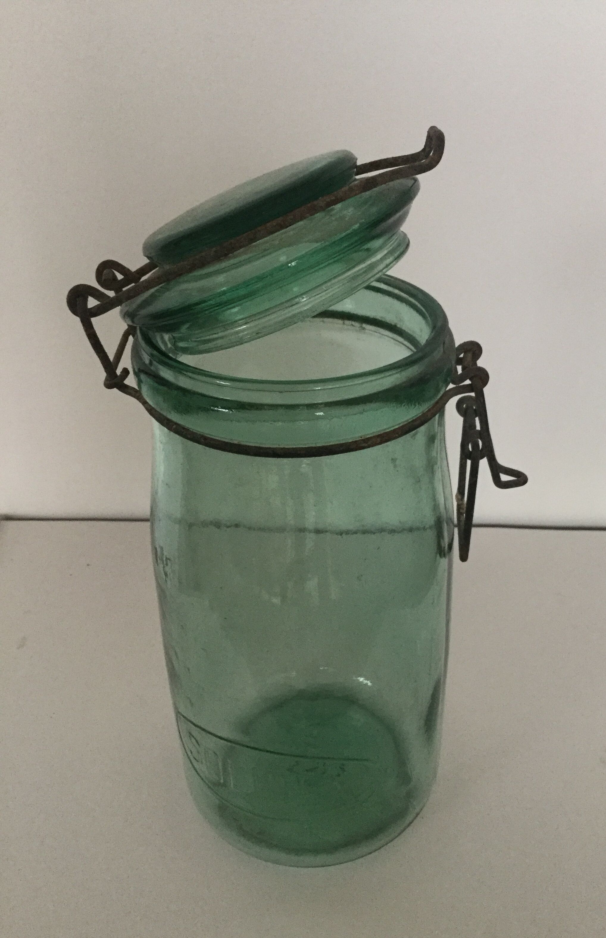 "Solidex" jar in thick glass