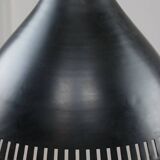 Vintage Italian Black Metal Pendant Lamp