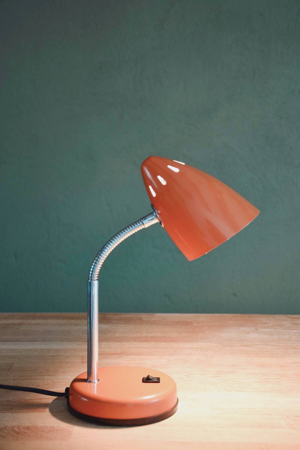 Lampe de bureau Space Age orange