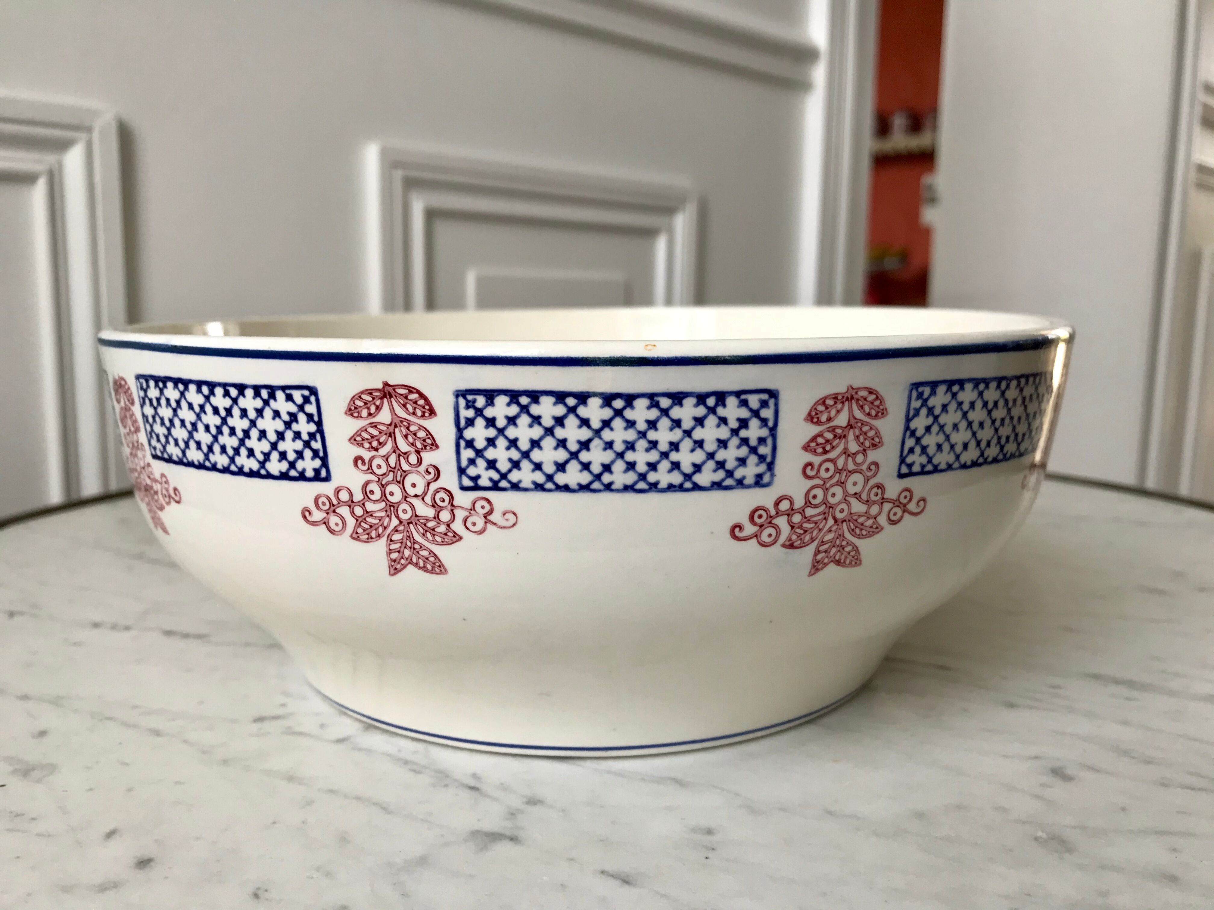 Saladier Longwy modèle "Fécamp" années 30-40
