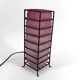 Modernist Glass Paste and Wrought Iron Table Lamp, Circa 1950-1960