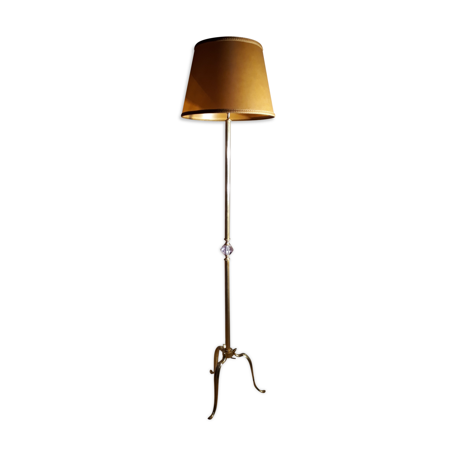 lamp foot chrome gold 1970 classic 163cm abajour41cm electricity redone has nine with koun koun in deco purple very youg beautiful effect chrome light pictages possible shipment