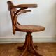 Fauteuil américain de bureau canné Baumann