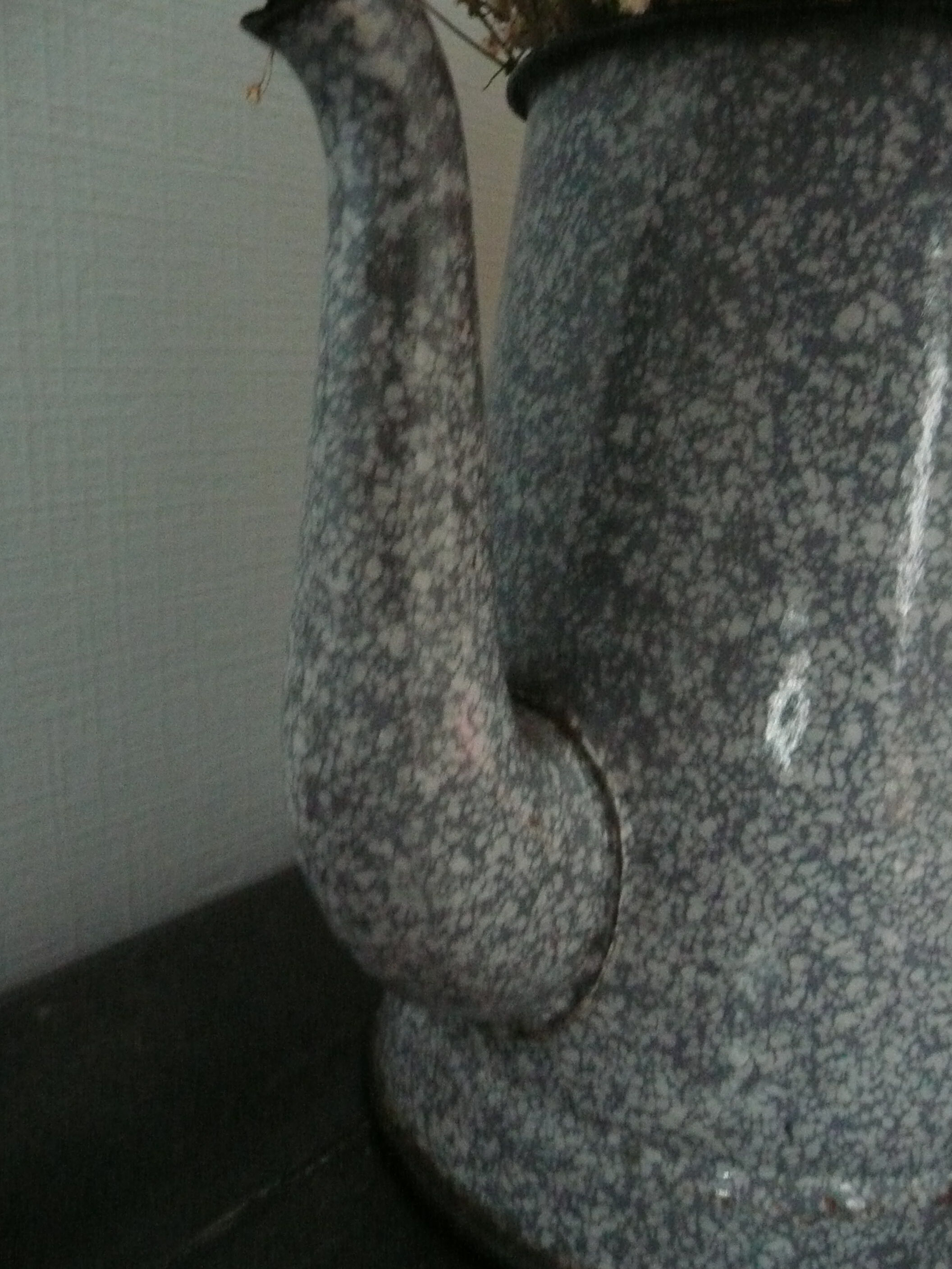 Old enameled coffee maker