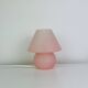 Mushroom lamp in pink Murano glass, vintage