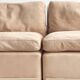 Canapé design 620 en suédine beige par Dieter Rams pour Vitsœ – Mid-Century