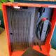 Vintage stereo electrophone record player Continental Edison red orange