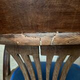 Pair of American bank armchairs in solid oak