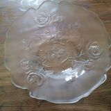 Vintage glass salad bowl