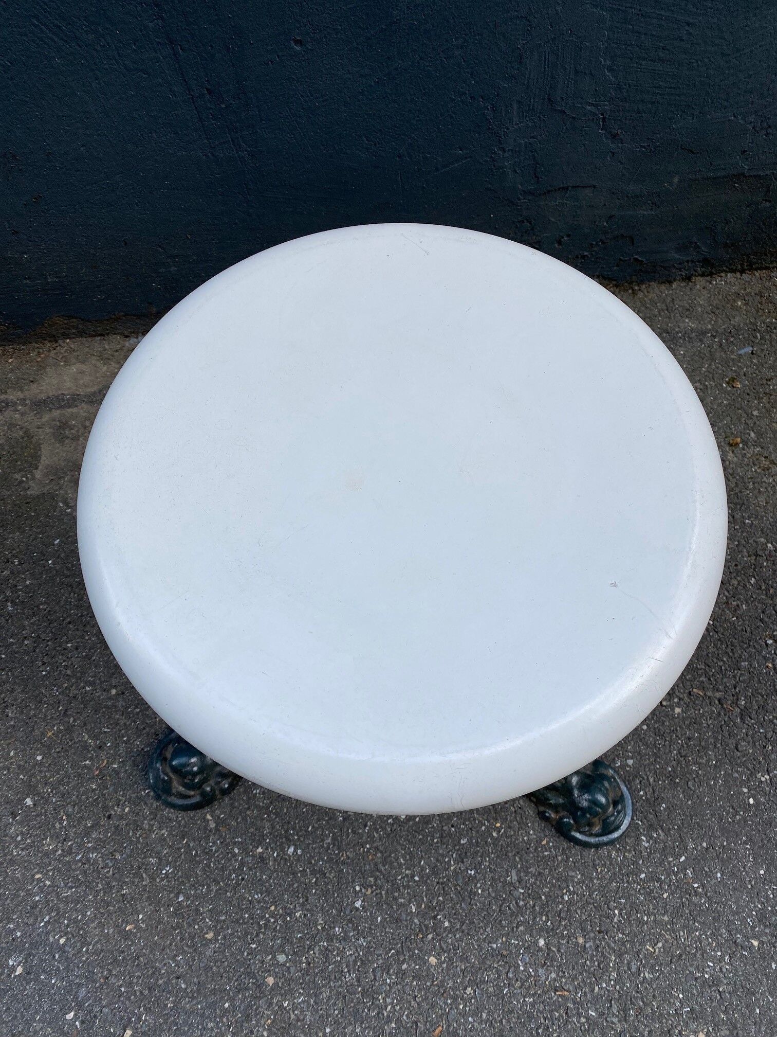 Stool old foot cast iron French house Godin